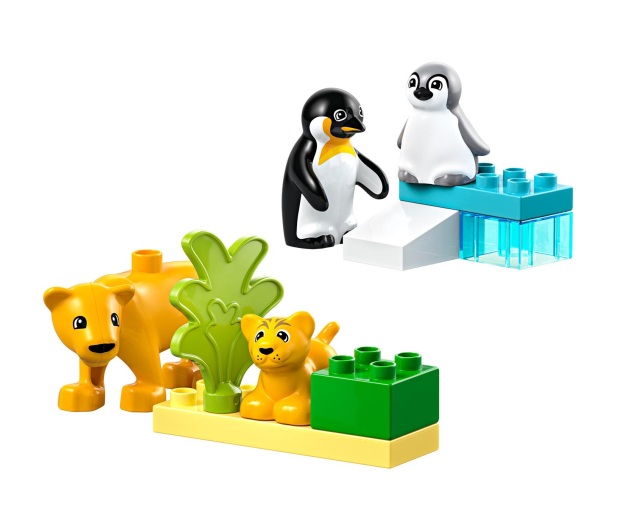 LEGO DUPLO 10442 Rodziny dzikich zwierząt pingwiny i lwy - 1299016 - zdjęcie 6